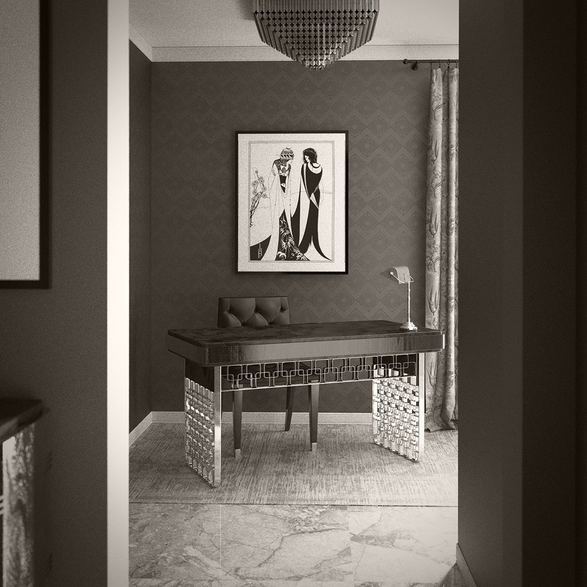 ArtDeco desk Fifth Avenu Classic in room Thomas Mucha Design